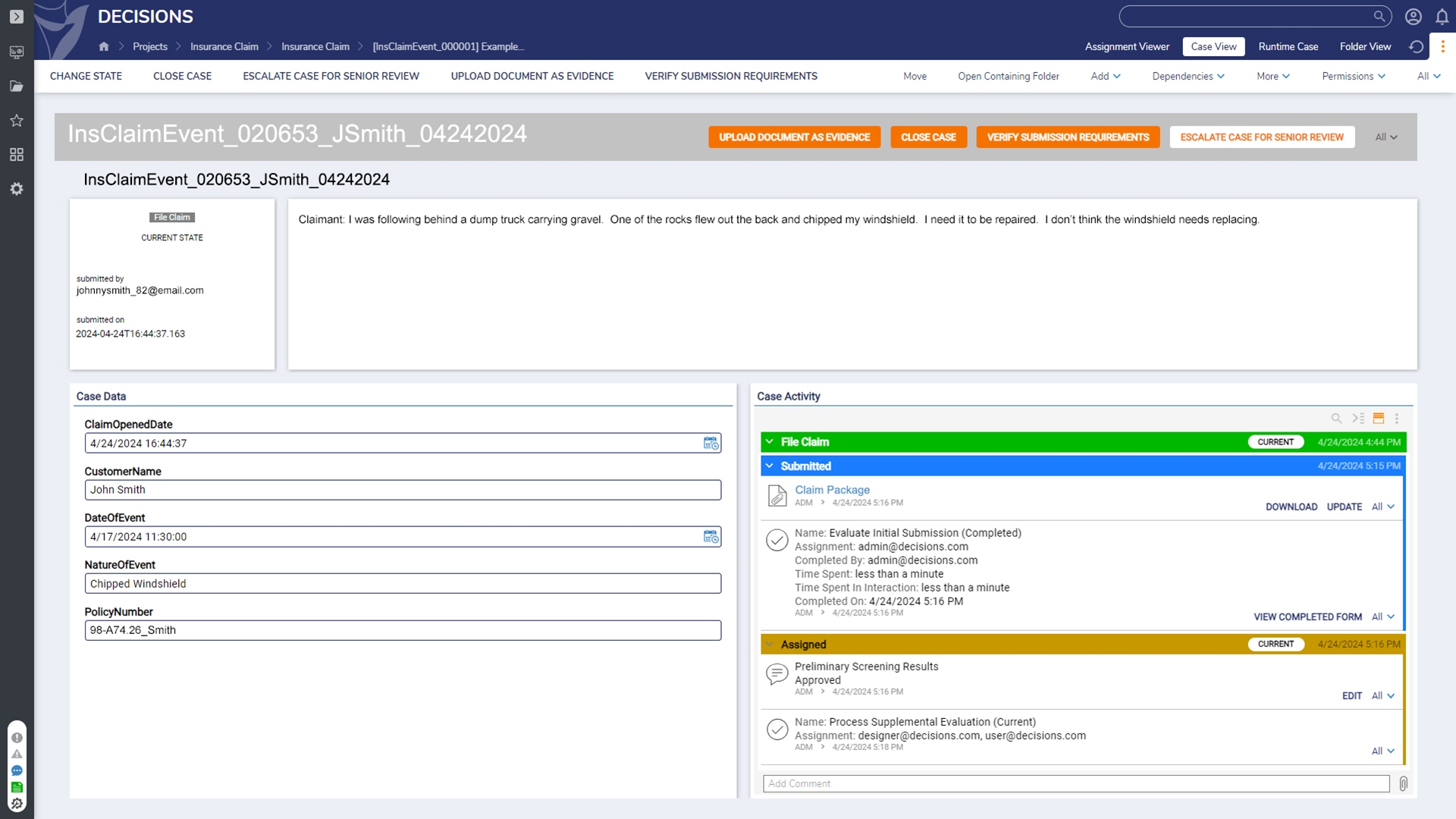 Agile case management for seamless resolutions
