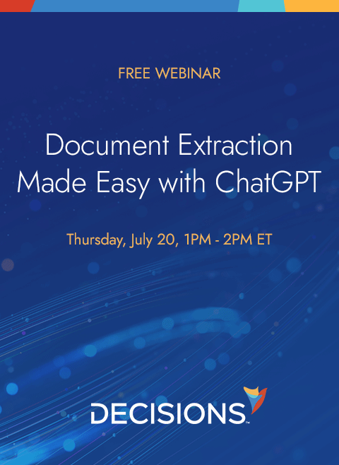 Document Extraction Made Easy with Decisions ChatGPT Module