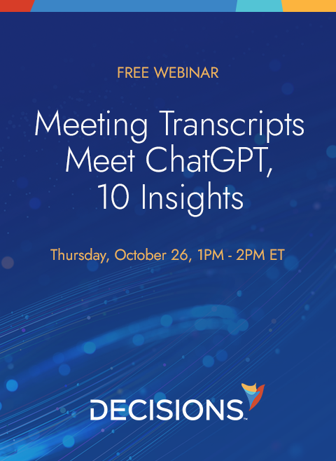 Meeting Transcripts Meet ChatGPT, 10 Insights