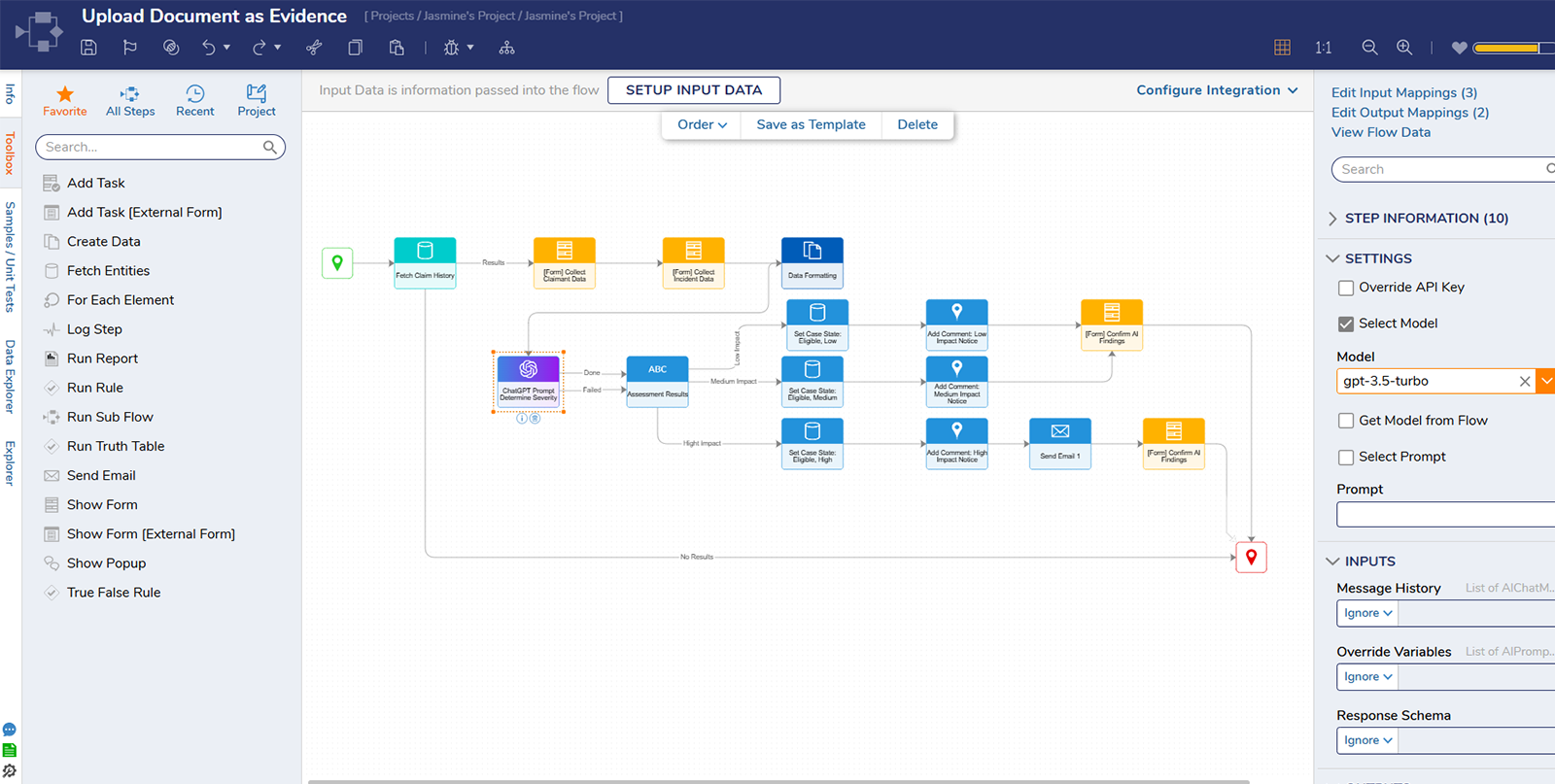 case handling and resolution with decisions